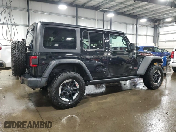 2018 Jeep Wrangler Unlimited Rubicon z VIN 1C4HJXFG4JW176917, wystawiony jako Copart lot #50387035 z przebiegiem 112 687 mil mil oraz Czysty tytuł • Clean title. Historia ofert i sprzedaży dostępna na DreamBid. Obrazek 3.
