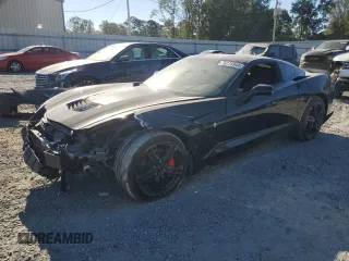 2016 Chevrolet Corvette 2LT with VIN 1G1YD2D73G5121850, listed as a Copart auction lot 76275944 with 58,252 mi miles and Salvage Title. Bid and sale history available at carsss.com. Image 1.