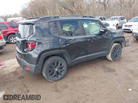 2018 Jeep Renegade Latitude with VIN ZACCJBBB5JPH00547, listed as a IAAI auction lot 41673532 with 88,167 mi miles and . Bid and sale history available at DreamBid. Image 4.