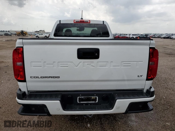 2022 Chevrolet Colorado 2WD LT with VIN 1GCHSCEA7N1247341, listed as a Copart auction lot 53998745 with 33,241 mi miles and Clean Title. Bid and sale history available at carsss.com. Image 6.