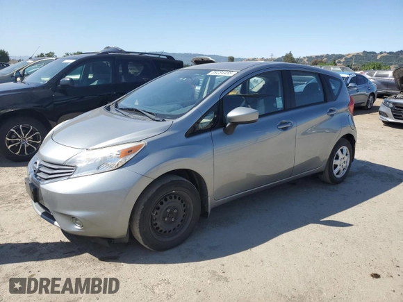 2015 Nissan Note SR with VIN 3N1CE2CP1FL376255, listed as a Copart auction lot 59234455 with 84,686 mi miles and Salvage title. Bid and sale history available at DreamBid. Image 1.