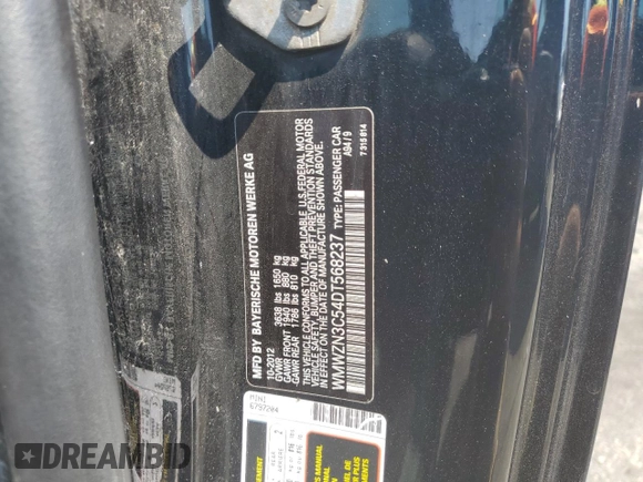 2013 MINI Convertible z VIN WMWZN3C54DT568237, wystawiony jako Copart lot #72354594 z przebiegiem 141 058 mil mil oraz Szkoda całkowita • Salvage title. Historia ofert i sprzedaży dostępna na DreamBid. Obrazek 12.