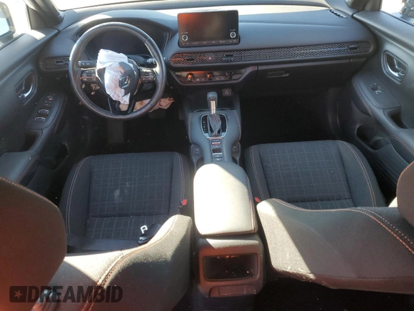 2023 Honda HR-V Sport with VIN 3CZRZ1H57PM706984, listed as a Copart auction lot 84251294 with 19,552 mi miles and Salvage Title. Bid and sale history available at DreamBid. Image 8.