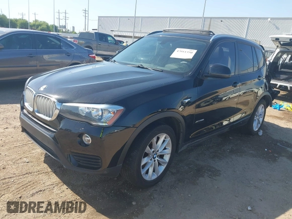 2017 BMW X3 xDrive28i with VIN 5UXWX9C3XH0W74554, listed as a IAAI auction lot 42011350 with 117,533 mi miles and . Bid and sale history available at DreamBid. Image 2.