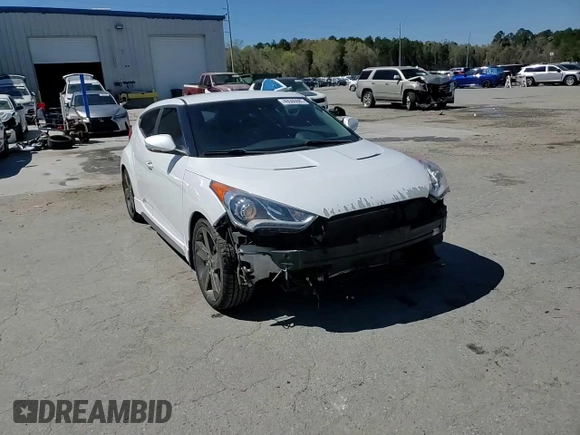 2015 Hyundai Veloster Turbo with VIN KMHTC6AE6FU238983, listed as a Copart auction lot 49506085 with 122,909 mi miles and Salvage title. Bid and sale history available at DreamBid. Image 13.