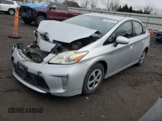 2012 Toyota Prius One with VIN JTDKN3DU6C5444631, listed as a Copart auction lot 52697135 with 179,445 mi miles and Salvage Title. Bid and sale history available at carsss.com. Image 1.