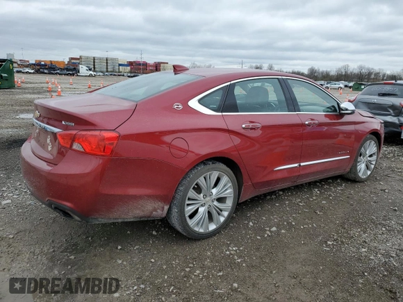 2018 Chevrolet Impala Premier with VIN 2G1125S33J9170355, listed as a Copart auction lot 51070625 with 107,899 mi miles and Salvage Title. Bid and sale history available at DreamBid. Image 3.