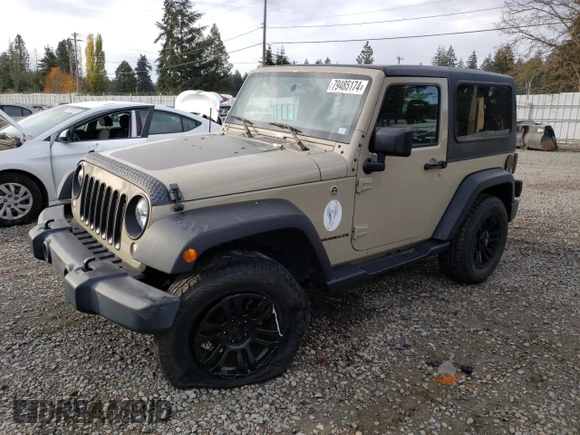 2017 Jeep Wrangler Willys Wheeler with VIN 1C4AJWAG8HL604146, listed as a Copart auction lot 79485174 with 24,888 mi miles and Salvage Title. Bid and sale history available at DreamBid. Image 1.