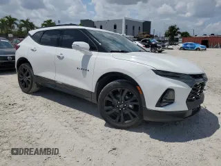 2019 Chevrolet Blazer RS with VIN 3GNKBJRS5KS700855, listed as a Copart auction lot 52548305 with 66,540 mi miles and Salvage title. Bid and sale history available at DreamBid. Image 4.