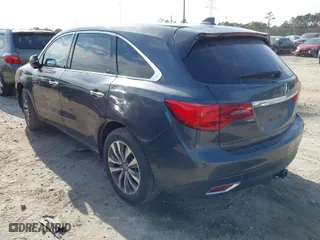 2015 Acura MDX Tech Pkg with VIN 5FRYD3H45FB003260, listed as a IAAI auction lot 41047358 with 161,370 mi miles. Bid and sale history available at carsss.com. Image 3.