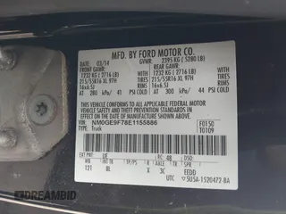 2014 Ford Transit Connect XLT z VIN NM0GE9F78E1155886, wystawiony jako IAAI lot #42261107 z przebiegiem 69 747 mil mil oraz . Historia ofert i sprzedaży dostępna na DreamBid. Obrazek 9.