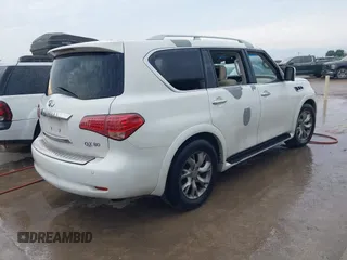 2011 Infiniti QX56 7-passenger with VIN JN8AZ2NF0B9500391, listed as a IAAI auction lot 41001635 with 166,100 mi miles and . Bid and sale history available at DreamBid. Image 4.