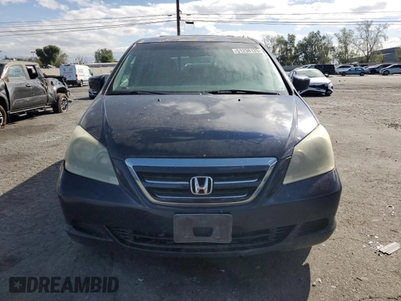 2005 Honda Odyssey EX with VIN 5FNRL38455B083151, listed as a Copart auction lot 51298125 with 210,854 mi miles and Salvage Title. Bid and sale history available at carsss.com. Image 5.