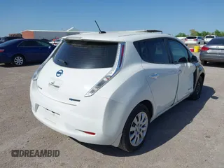 2015 Nissan LEAF S with VIN 1N4AZ0CP9FC309496, listed as a IAAI auction lot 42021957 with 74,885 mi miles. Bid and sale history available at carsss.com. Image 4.