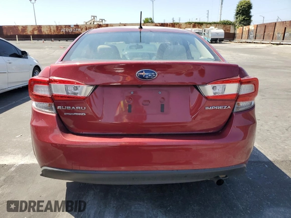 2022 Subaru Impreza with VIN 4S3GKAB69N3607830, listed as a Copart auction lot 61261895 with 36,874 mi miles and Salvage title. Bid and sale history available at DreamBid. Image 6.