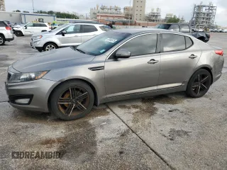 2013 Kia Optima LX with VIN 5XXGM4A75DG196348, listed as a Copart auction lot 53965975 with 156,781 mi miles and Salvage Title. Bid and sale history available at carsss.com. Image 1.