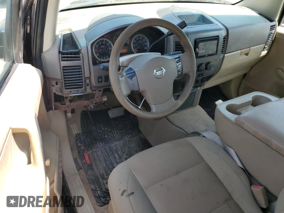 2008 Nissan Titan XE with VIN 1N6BA06A88N301438, listed as a Copart auction lot 59638385 with 122,576 mi miles and Salvage title. Bid and sale history available at DreamBid. Image 8.