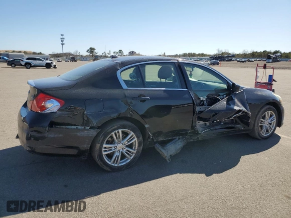 2012 Infiniti G25 Sedan x with VIN JN1DV6AR8CM862210, listed as a Copart auction lot 53297195 with 51,239 mi miles and Salvage Title. Bid and sale history available at carsss.com. Image 3.