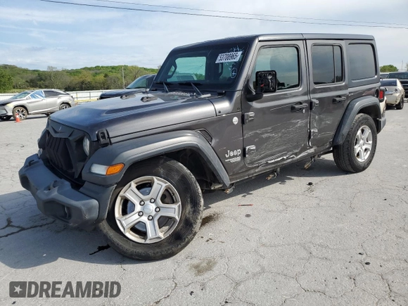 2018 Jeep Wrangler Unlimited Sport S z VIN 1C4HJXDG8JW133314, wystawiony jako Copart lot #53708965 z przebiegiem 120 102 mil mil oraz Szkoda całkowita • Salvage title. Historia ofert i sprzedaży dostępna na DreamBid. Obrazek 1.