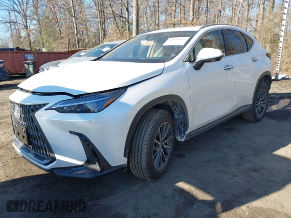 2025 Lexus NX with VIN JTJGGCEZ4S2023563, listed as a IAAI auction lot 41445692 with 210 mi miles. Bid and sale history available at carsss.com. Image 18.
