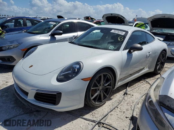 2019 Porsche 911 Carrera with VIN WP0AA2A96KS104011, listed as a Copart auction lot 76576224 with 3,807 mi miles and Non Repairable. Bid and sale history available at DreamBid. Image 1.