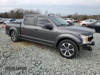 2019 Ford F-150 XL with VIN 1FTEW1C54KKC39558, listed as a Copart auction lot 46695815 with 146,507 mi miles and Salvage Title. Bid and sale history available at DreamBid. Image 4.