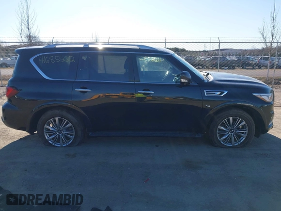 2018 Infiniti QX80 with VIN JN8AZ2NF7J9663781, listed as a IAAI auction lot 41685502 with 112,876 mi miles and . Bid and sale history available at DreamBid. Image 13.