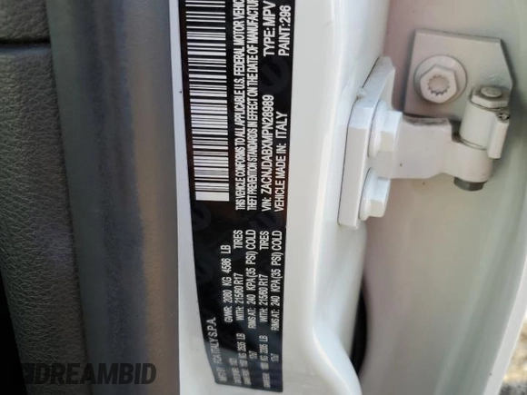 2021 Jeep Renegade Jeepster z VIN ZACNJDABXMPN28989, wystawiony jako Copart lot #73168744 z przebiegiem 41 667 mil mil oraz Szkoda całkowita • Salvage title. Historia ofert i sprzedaży dostępna na DreamBid. Obrazek 12.