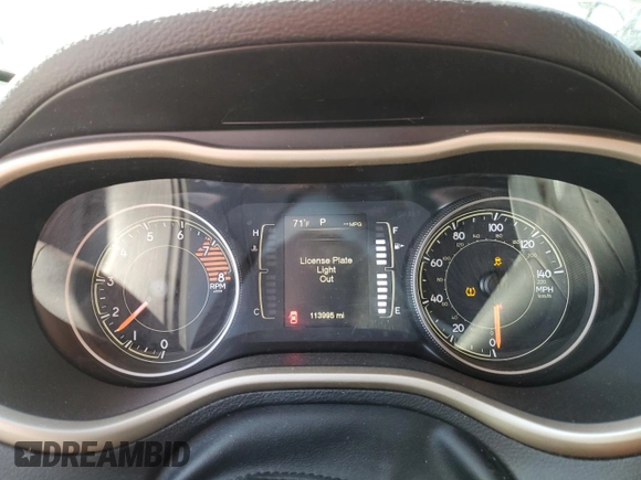 2018 Jeep Cherokee Latitude with VIN 1C4PJLCX1JD552607, listed as a Copart auction lot 55500015 with 113,995 mi miles and Salvage title. Bid and sale history available at DreamBid. Image 9.