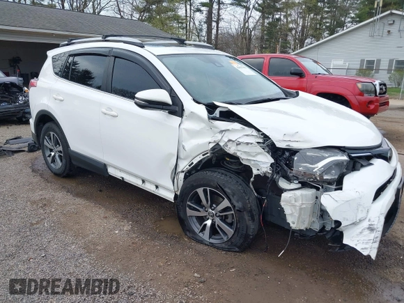 2018 Toyota RAV4 XLE with VIN JTMRFREV9JJ218173, listed as a IAAI auction lot 42037959 with 91,056 mi miles. Bid and sale history available at carsss.com. Image 1.