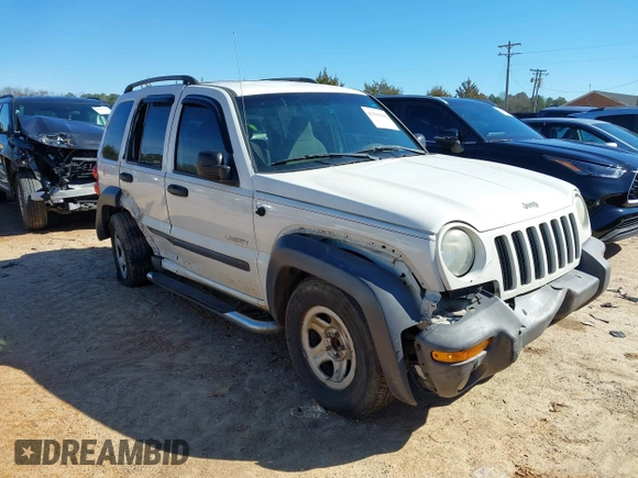 2004 Jeep Liberty Sport with VIN 1J4GK48K44W267418, listed as a IAAI auction lot 41591036 with 181,453 mi miles and . Bid and sale history available at DreamBid. Image 1.