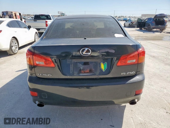 2006 Lexus IS 250 Manual with VIN JTHBK262862013534, listed as a Copart auction lot 50456505 with 138,620 mi miles and Clean Title. Bid and sale history available at carsss.com. Image 6.