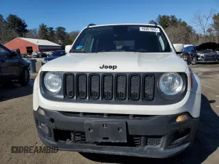 2018 Jeep Renegade Latitude with VIN ZACCJBBB8JPG87504, listed as a Copart auction lot 46987565 with 124,822 mi miles and Salvage Title. Bid and sale history available at carsss.com. Image 5.