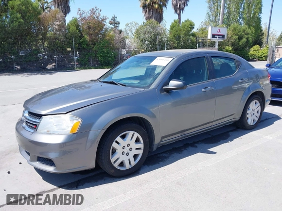 2012 Dodge Avenger SE with VIN 1C3CDZAB7CN270490, listed as a IAAI auction lot 42095154 with 168,566 mi miles. Bid and sale history available at carsss.com. Image 2.
