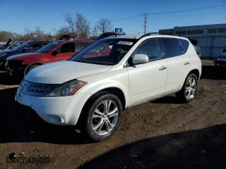 2007 Nissan Murano S with VIN JN8AZ08W07W642118, listed as a Copart auction lot 46536495 with 105,939 mi miles and Salvage Title. Bid and sale history available at carsss.com. Image 1.