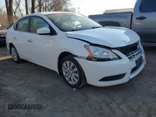 2015 Nissan Sentra S with VIN 3N1AB7AP6FY357106, listed as a IAAI auction lot 41773210 with 138,621 mi miles. Bid and sale history available at carsss.com. Image 1.