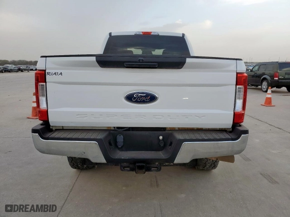 2017 Ford Super Duty F-250 SRW Lariat with VIN 1FT7W2BT5HEF19351, listed as a Copart auction lot 48745735 with 57,635 mi miles and Salvage Title. Bid and sale history available at carsss.com. Image 6.