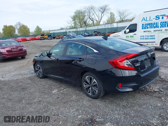 2017 Honda Civic Sedan EX-T with VIN 19XFC1F32HE204861, listed as a IAAI auction lot 42031039 with 61,043 mi miles. Bid and sale history available at carsss.com. Image 3.