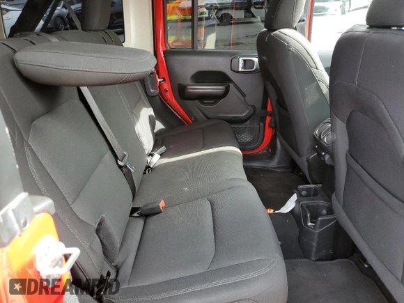 2020 Jeep Wrangler Unlimited Sport S with VIN 1C4HJXDN2LW279810, listed as a Copart auction lot 78827454 with 106,667 mi miles and Salvage title. Bid and sale history available at DreamBid. Image 10.