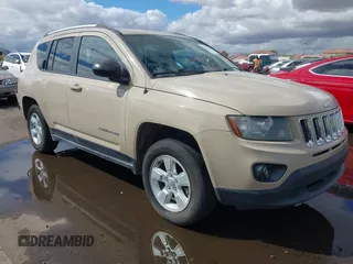 2017 Jeep Compass Sport with VIN 1C4NJCBA8HD187079, listed as a IAAI auction lot 41771632 with 202,484 mi miles and . Bid and sale history available at carsss.com. Image 1.