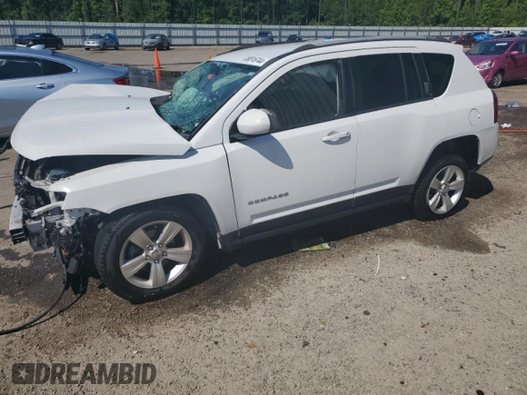 2015 Jeep Compass Latitude with VIN 1C4NJCEB8FD400162, listed as a Copart auction lot 58816744 with 107,024 mi miles and Non Repairable. Bid and sale history available at carsss.com. Image 1.
