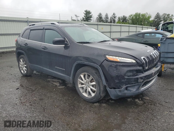2014 Jeep Cherokee Limited with VIN 1C4PJLDS0EW106560, listed as a Copart auction lot 60785405 with 91,662 mi miles and Salvage title. Bid and sale history available at DreamBid. Image 4.