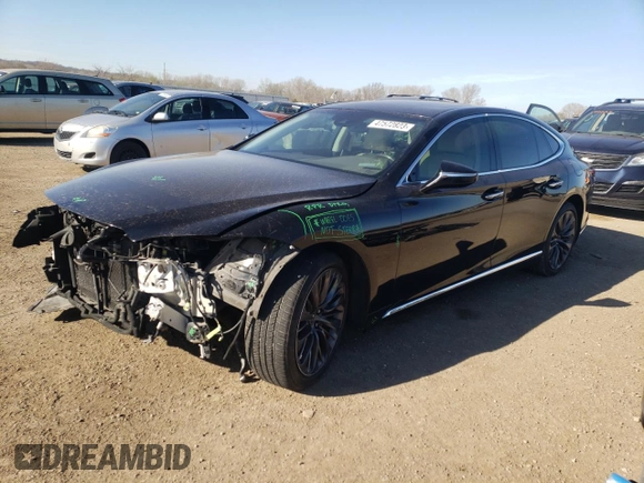 2018 Lexus LS 500 z VIN JTHC51FF9J5003997, wystawiony jako Copart lot #47572823 z przebiegiem 73 635 mil mil oraz . Historia ofert i sprzedaży dostępna na DreamBid. Obrazek 1.