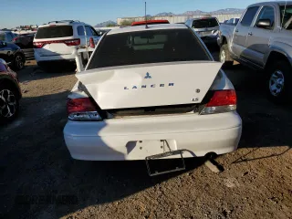 2003 Mitsubishi Lancer LS with VIN JA3AJ36E83U086319, listed as a Copart auction lot 80986464 with 130,043 mi miles and Salvage Title. Bid and sale history available at carsss.com. Image 6.