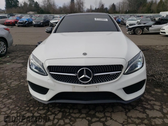 2018 Mercedes-Benz C 43 AMG with VIN 55SWF6EB9JU234998, listed as a Copart auction lot 87233064 with 75,432 mi miles and Salvage Title. Bid and sale history available at carsss.com. Image 5.