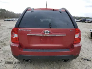 2009 Kia Sportage LX with VIN KNDJF724297627699, listed as a Copart auction lot 51596175 with 190,926 mi miles and Salvage Title. Bid and sale history available at carsss.com. Image 6.