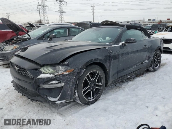 2022 Ford Mustang EcoBoost with VIN 1FATP8UHXN5118869, listed as a Copart auction lot 44924415 with 67,663 mi miles and Salvage Title. Bid and sale history available at carsss.com. Image 1.