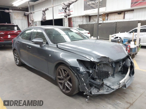 2015 Lexus IS 350 with VIN JTHCE1D27F5008476, listed as a IAAI auction lot 42655965 with 68,033 mi miles and . Bid and sale history available at DreamBid. Image 1.