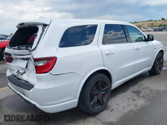 2018 Dodge Durango SRT z VIN 1C4SDJGJ3JC157474, wystawiony jako IAAI lot #42451967 z przebiegiem 150 667 mil mil oraz . Historia ofert i sprzedaży dostępna na DreamBid. Obrazek 4.