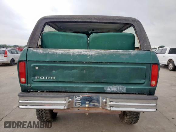 1979 Ford Bronco with VIN U15HLEE2329, listed as a Copart auction lot 57501535 with 94,151 mi miles and Clean title. Bid and sale history available at DreamBid. Image 6.